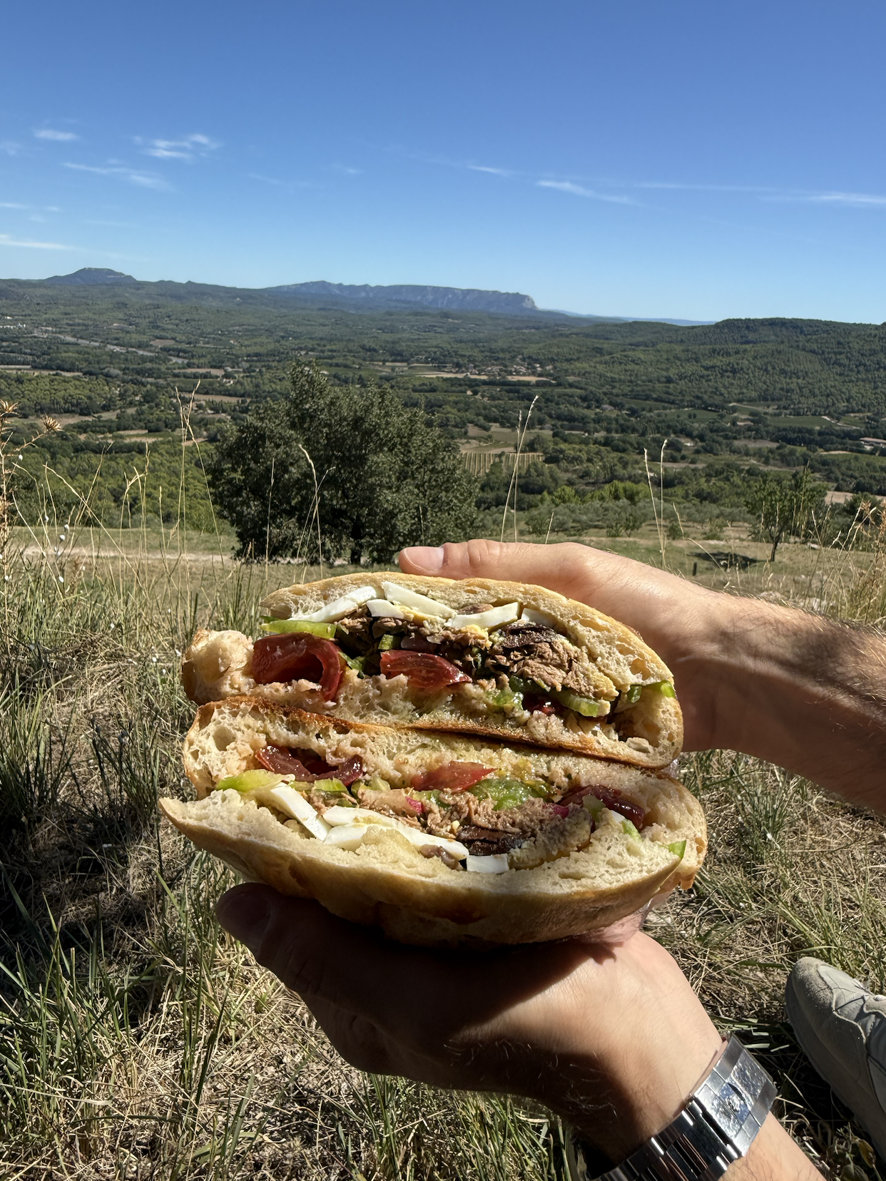 Pain bagnat sur la colline